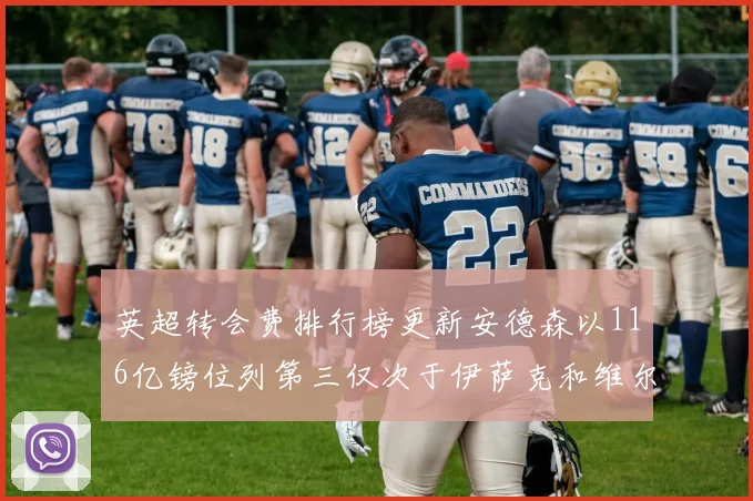 英超转会费排行榜更新安德森以116亿镑位列第三仅次于伊萨克和维尔茨